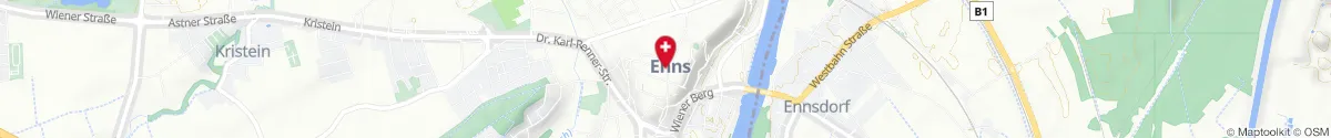 Kartendarstellung des Standorts für Stadtapotheke Enns in 4470 Enns
